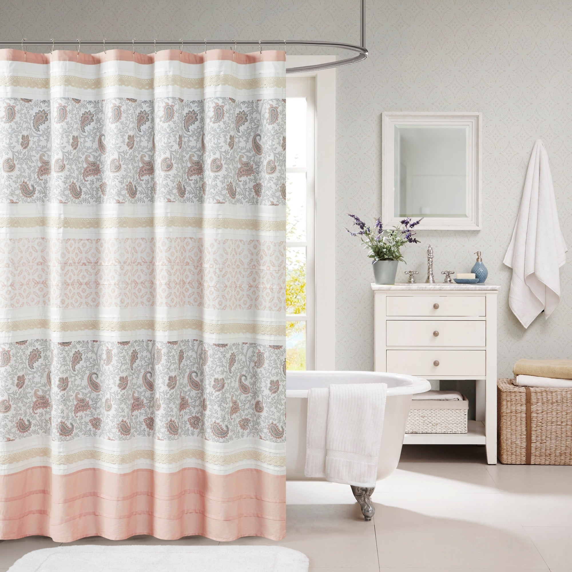 Copper Grove Medway Cotton Shower Curtain