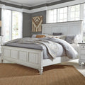 Allyson Park Wirebrushed White Queen Panel Bed