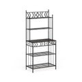 Copper Grove Alpine Black Metal Storage Bakers Rack