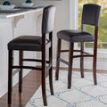 Copper Grove Amravati Vinyl Espresso Bar Stool