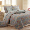 Copper Grove Anthurium Floral Paisley Cotton 3 Piece Quilt Set