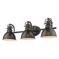 Copper Grove Artik 3 Light Industrial Bronze Bathroom Light Fixture
