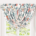 Driftaway Ada Sketch Waterfall Floral Swag Valance 52 Width X 18 Length