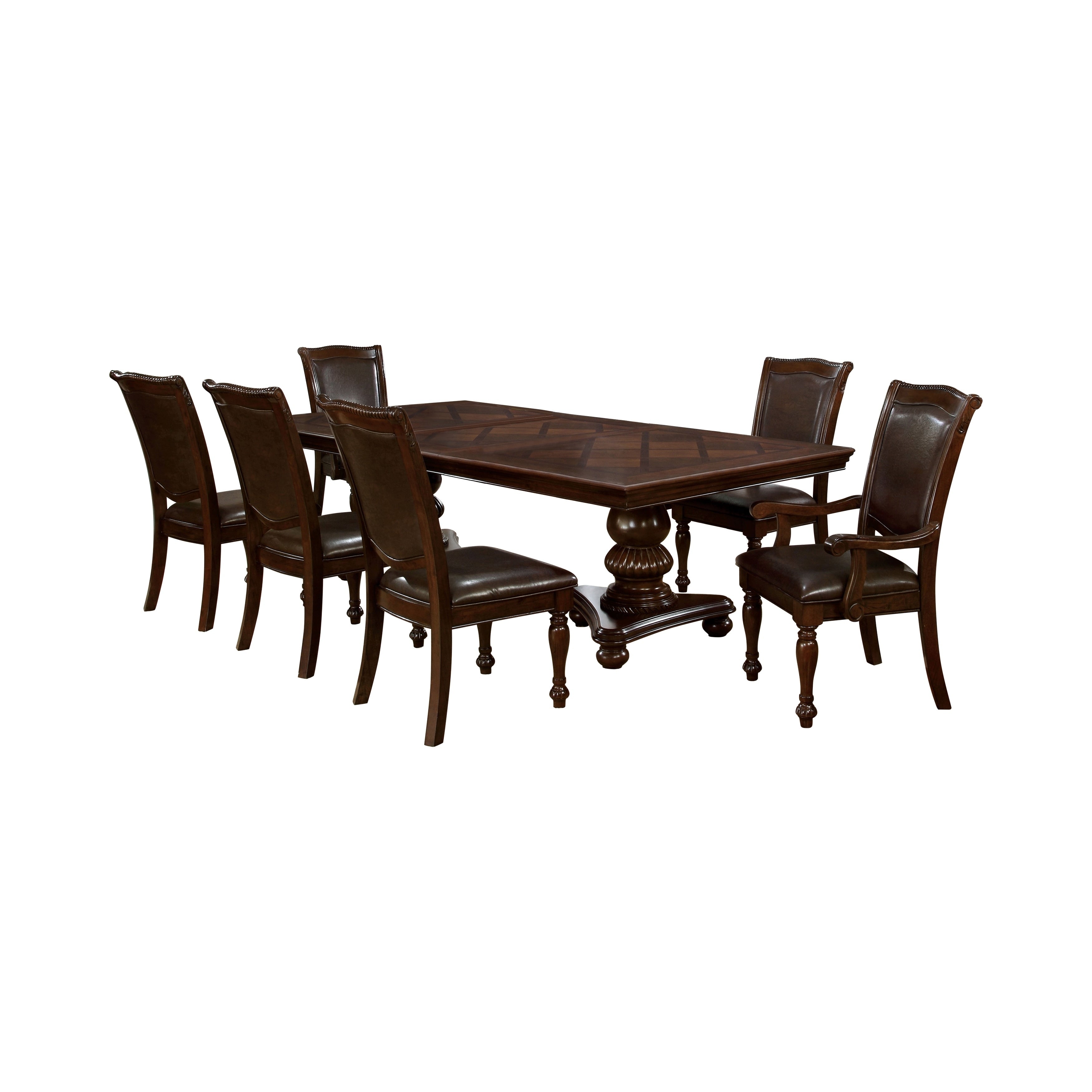 Furniture Of America Maricibo 7 Piece Dining Table Set
