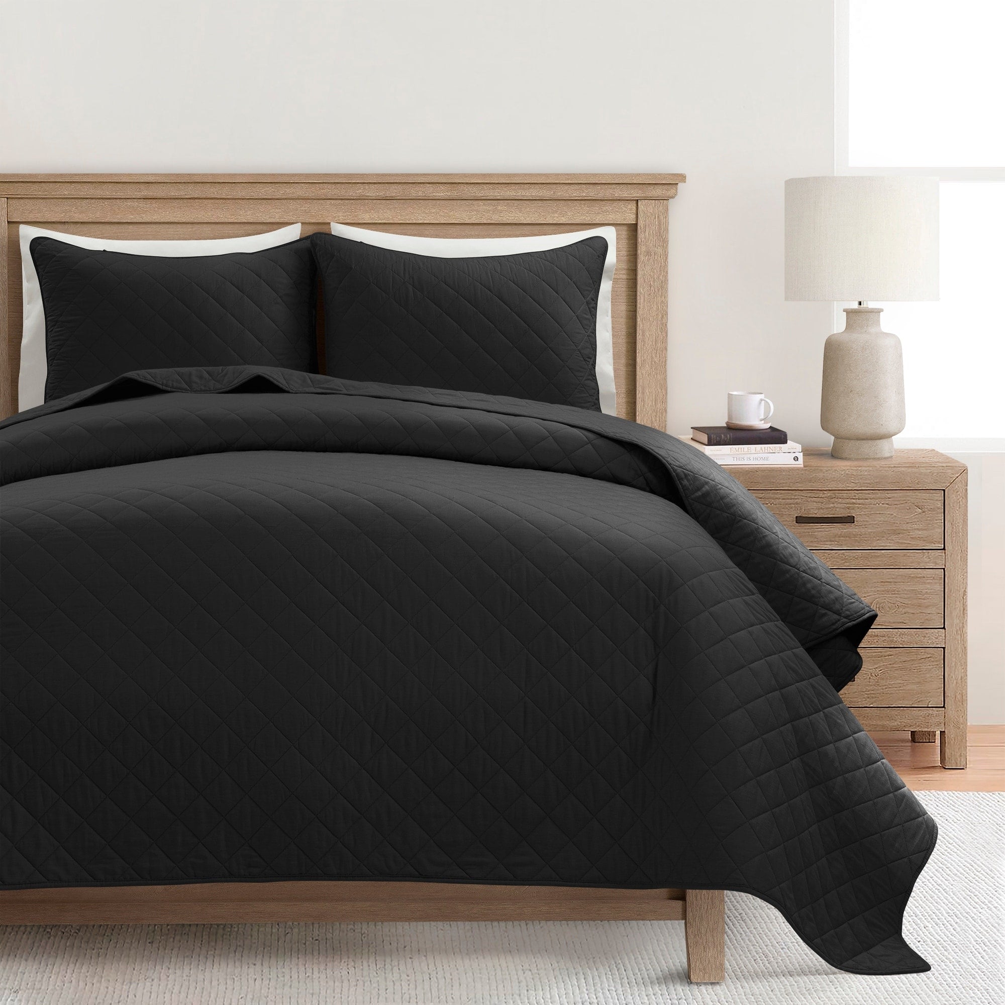 Copper Grove Balm Diamond Oversized Cotton 3 Piece Quilt Set