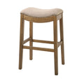 Nada Home Brands Sadie 30 Bar Height Stool With Erin Cream Fabric