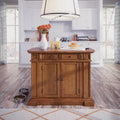 Copper Grove Schreiber Distressed Oak Kitchen Island