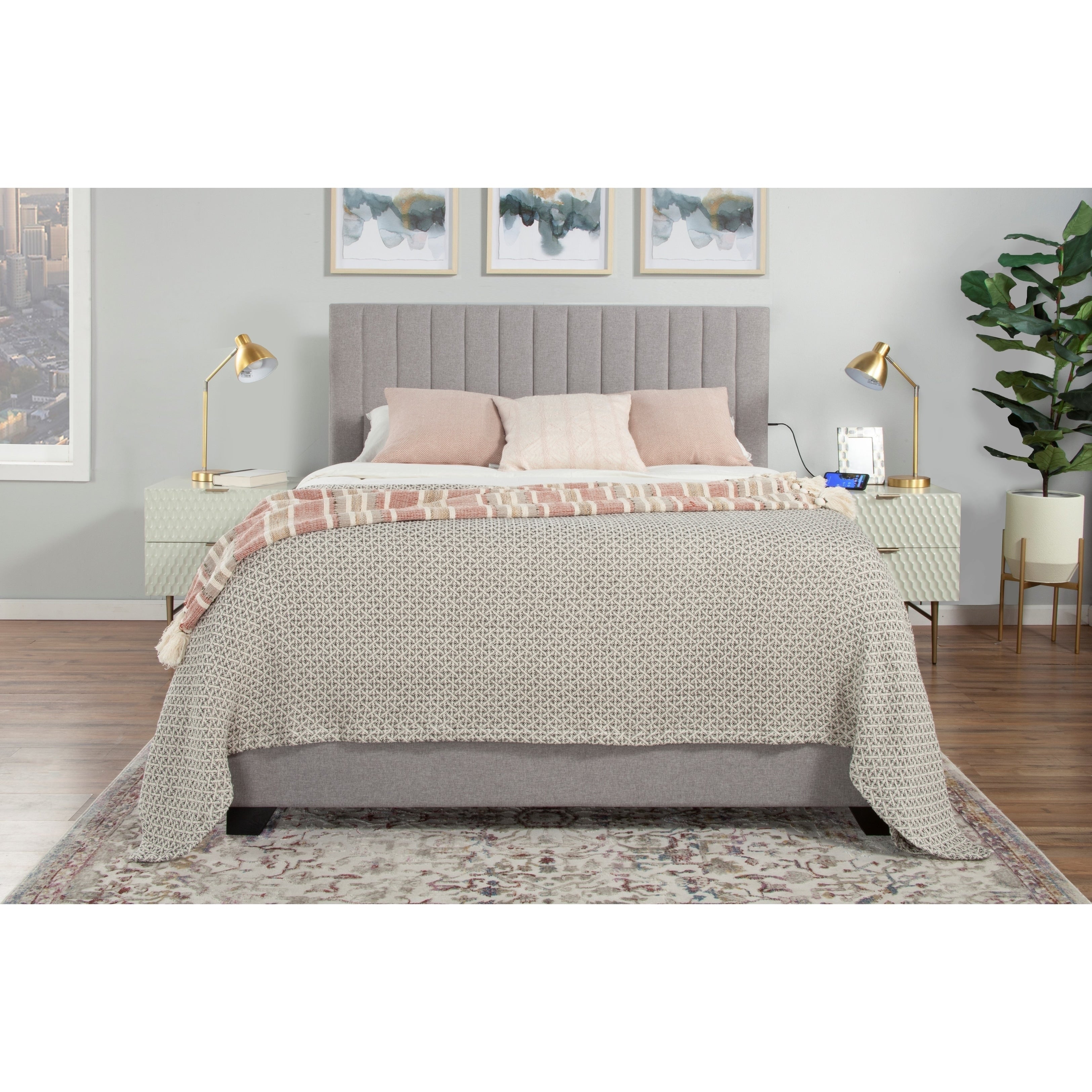 Copper Grove Chambeshi Channel Tufted Bed