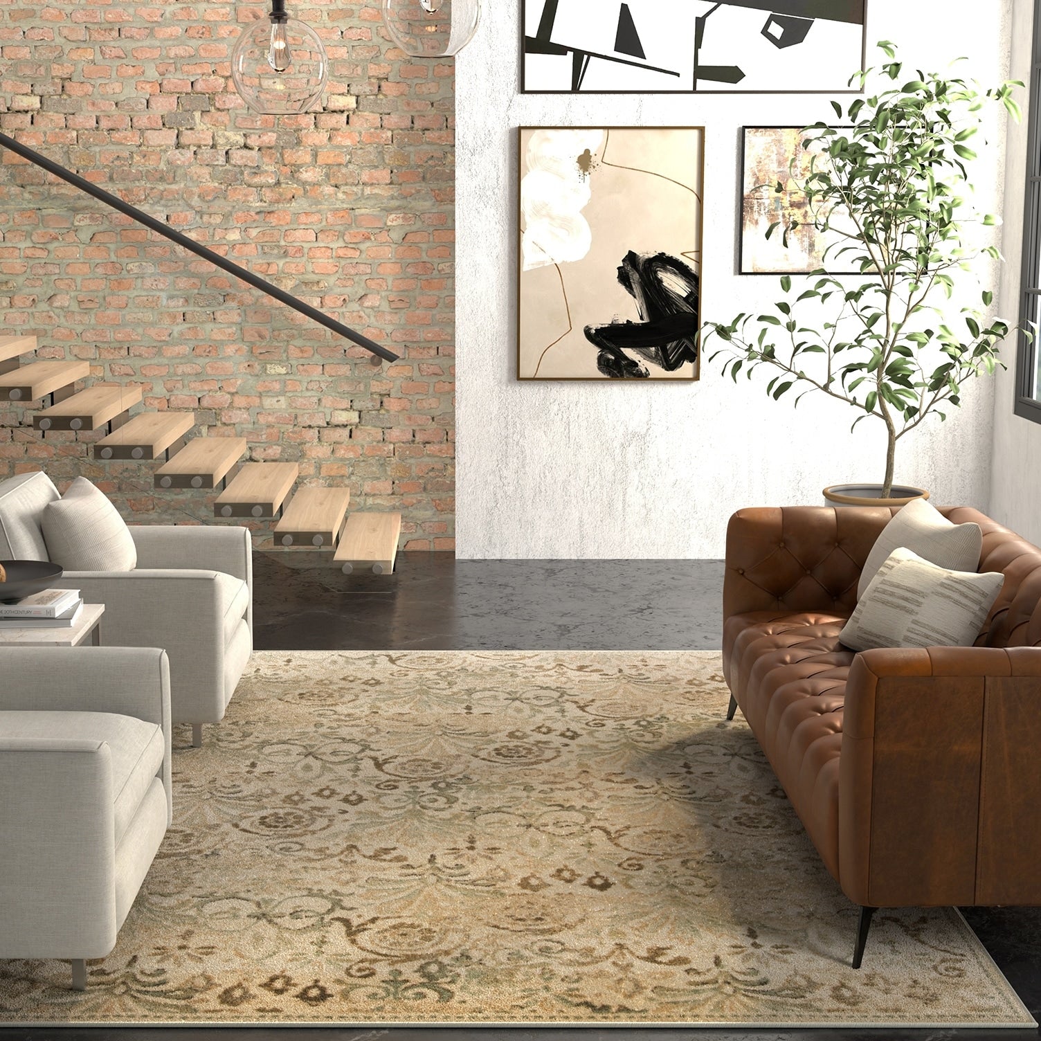 Copper Grove Vocklabruck Ivory Area Rug 77 X 1010