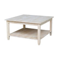 Copper Grove Chrysotome Square Unfinished Solid Parawood Coffee Table