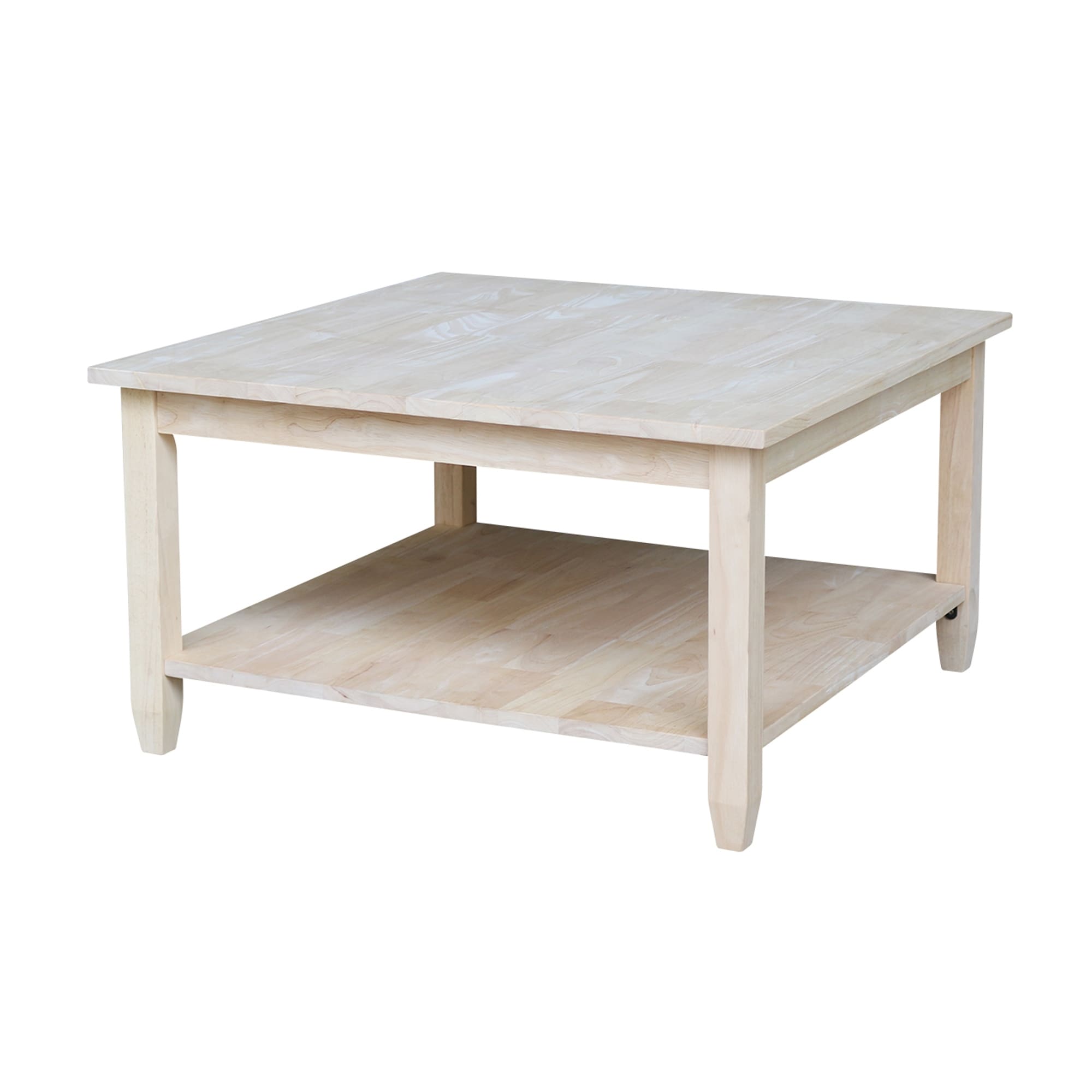 Copper Grove Chrysotome Square Unfinished Solid Parawood Coffee Table