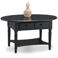 Copper Grove Churn Creek Oval Coffee Table With Shelf
