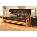 Queen Size Futon With Butternut Finish And Oregon Trail Mattress