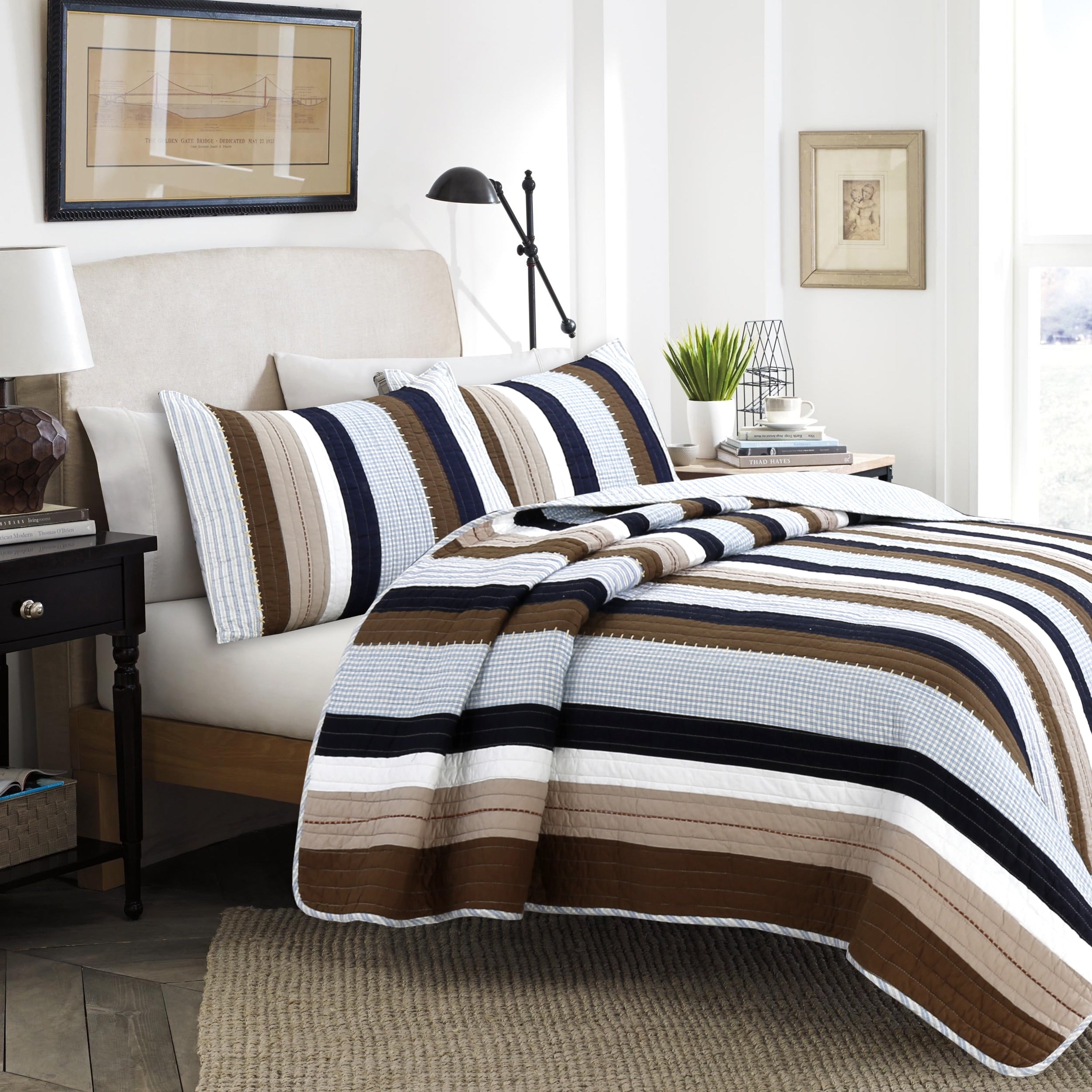 Copper Grove Comfrey 3 Piece Quilt Set