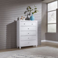 Liberty Cottage View White Wood 5 Drawer Chest