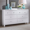 Liberty Cottage View White 6 Drawer Dresser