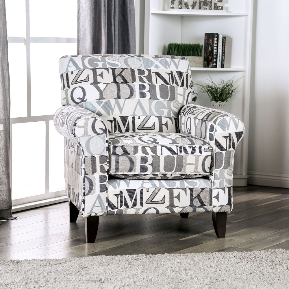 Copper Grove Dedoplist Blue Grey Letter Chair