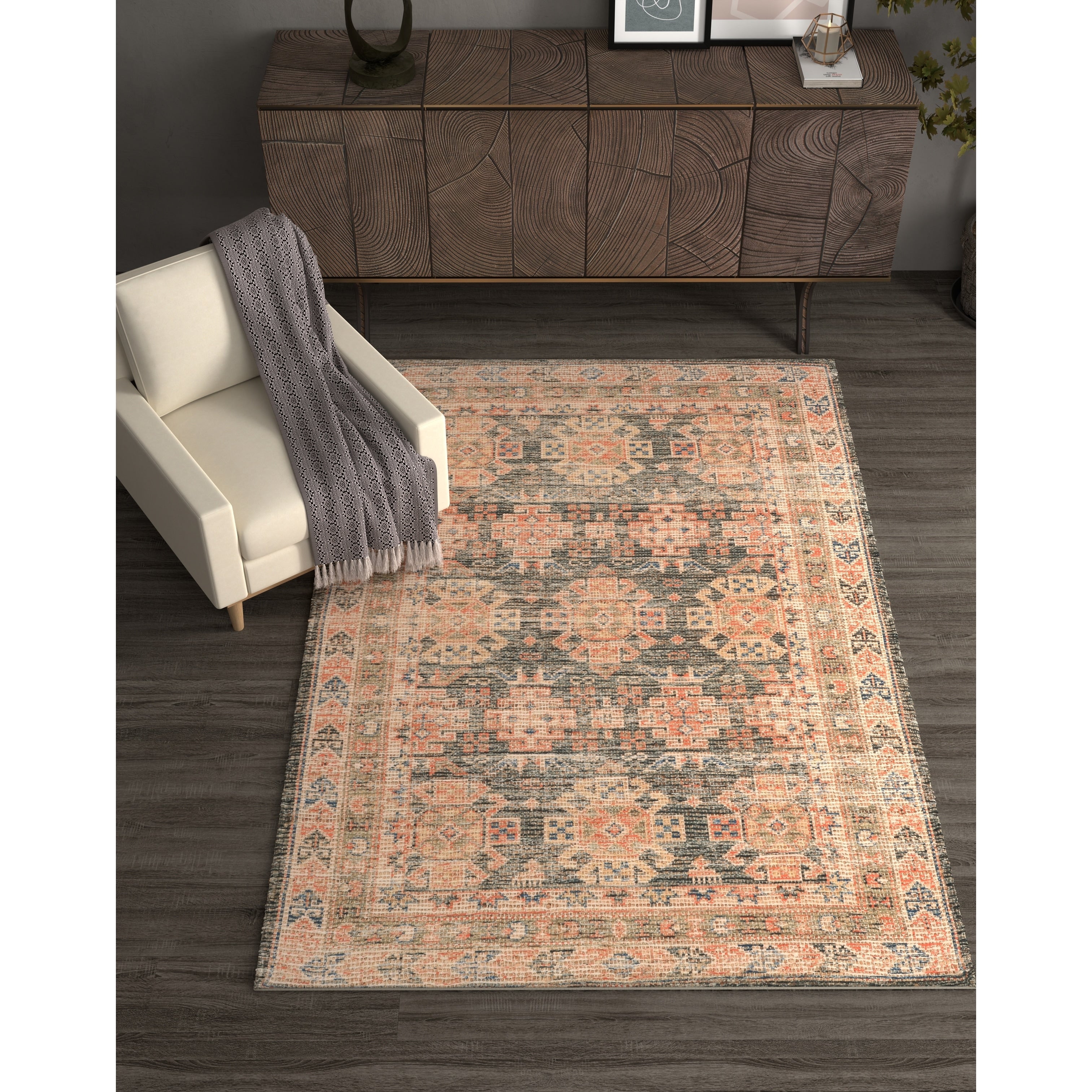 Morris Charcoal Mediterra Area Rug