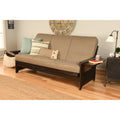 Copper Grove Dixie Espresso Full Size Wood Frame With Bonded Leather Innerspring Mattres