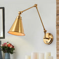 Teluka Brass 1 Light Adjustable Wall Lamp Sconce