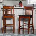 Copper Grove Floresti Dark Cherry Mission Back Counter Stool