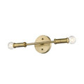 Copper Grove Gavar 2 Light Antique Brass Vanity Mirror Light
