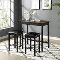 Copper Grove Gendt Industrial 2 Tone Counter Height 3 Piece Set