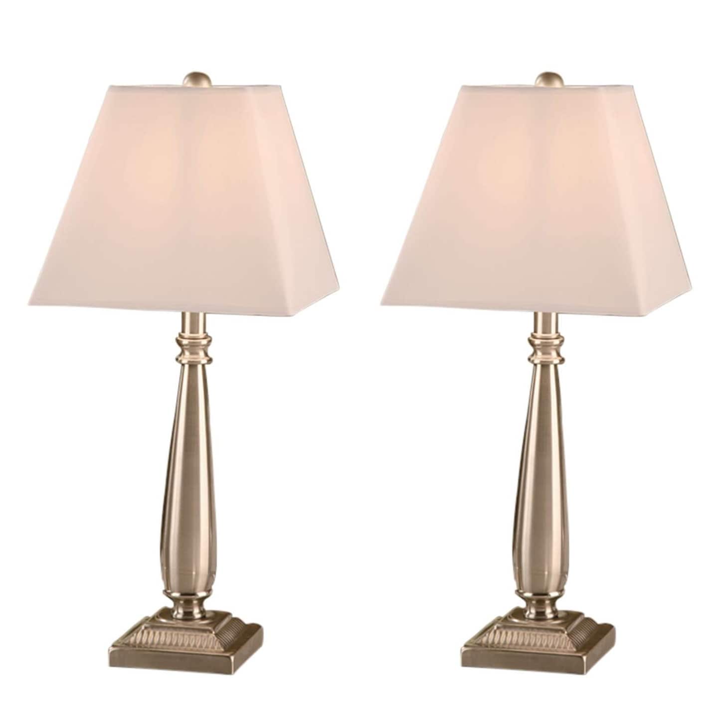 Copper Grove Hersey Brushed Nickel Steel Table Lamp