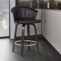 Copper Grove Ipota 30 Inch Swiveling Brown Faux Leather Bar Stool