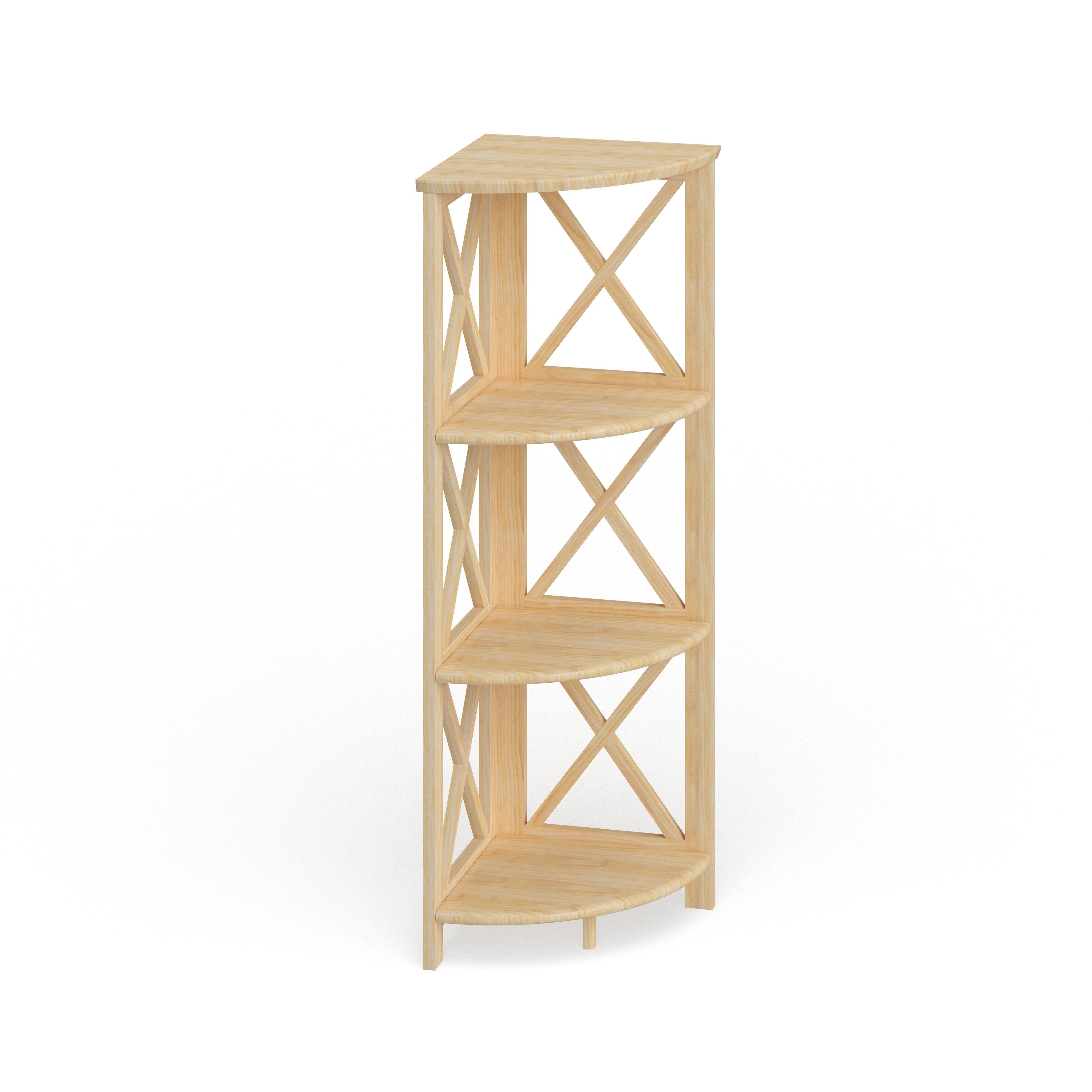 Copper Grove Jaborosa 4 Shelf Corner Folding Back