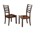 Copper Grove Jeanette Acacia Solid Wood Dining Chair Set Of 2 40 Inches High X 19 Inches Wide X 22 Inches Deep