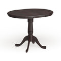 Copper Grove Jefferson 36 Inch Round Pedestal Table With 12 Inch Leaf