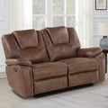 Copper Grove Kameryn Faux Leather Manual Reclining Loveseat