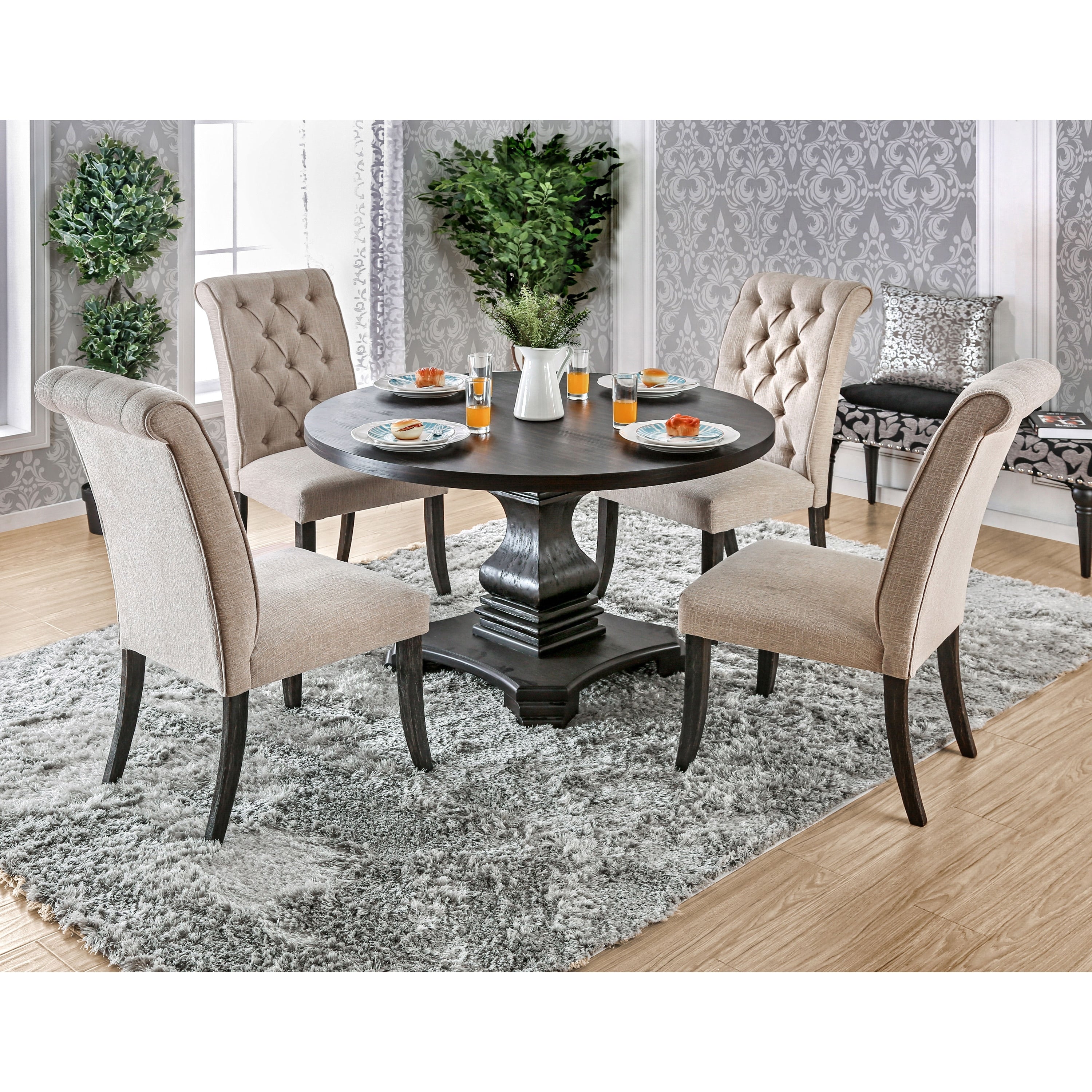 Furniture Of America Melbourne 5 Piece Dining Table Set