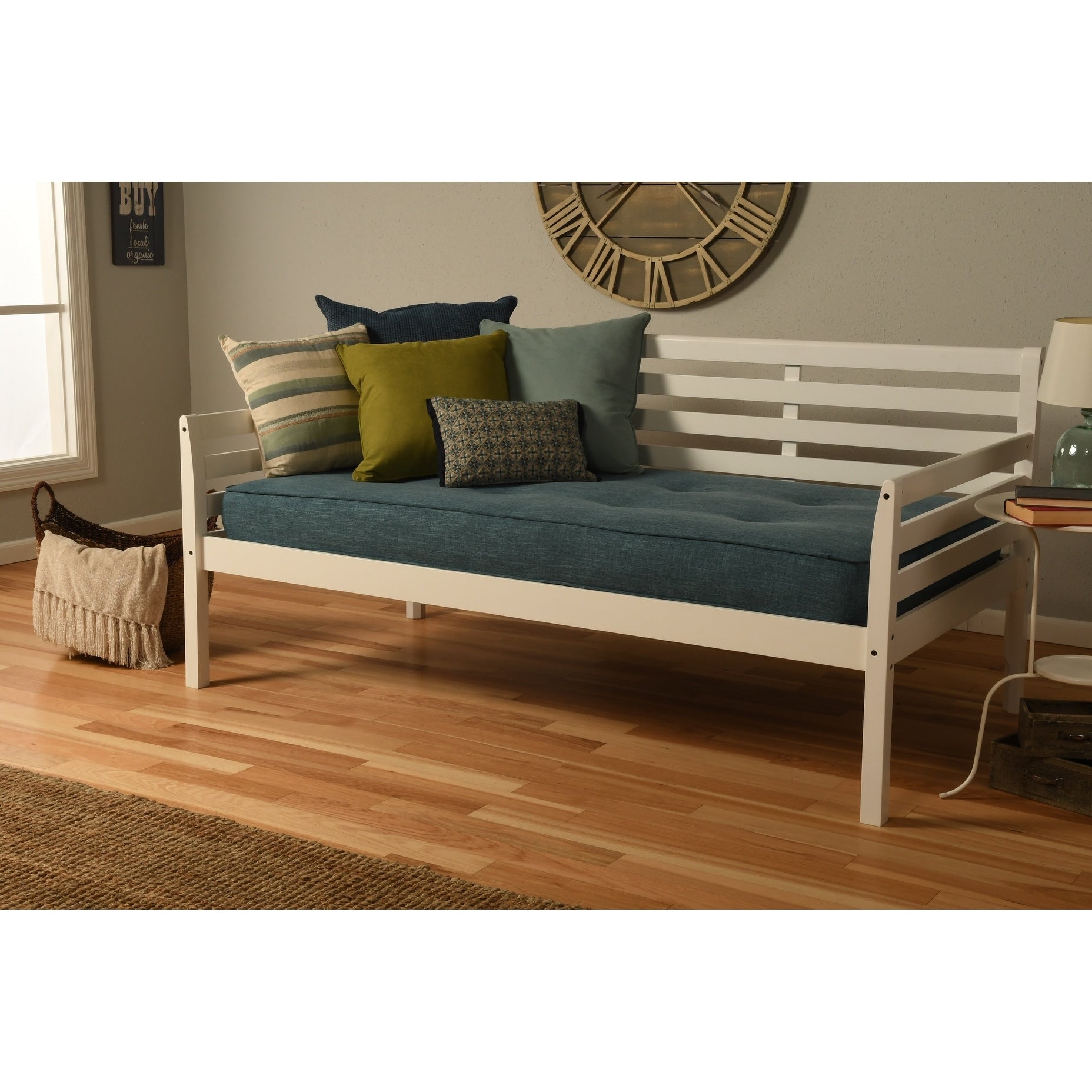 Copper Grove Kutaisi Daybed With Linen Aqua Mattress