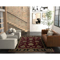 Copper Grove Veit Red Black Traditional Area Rug