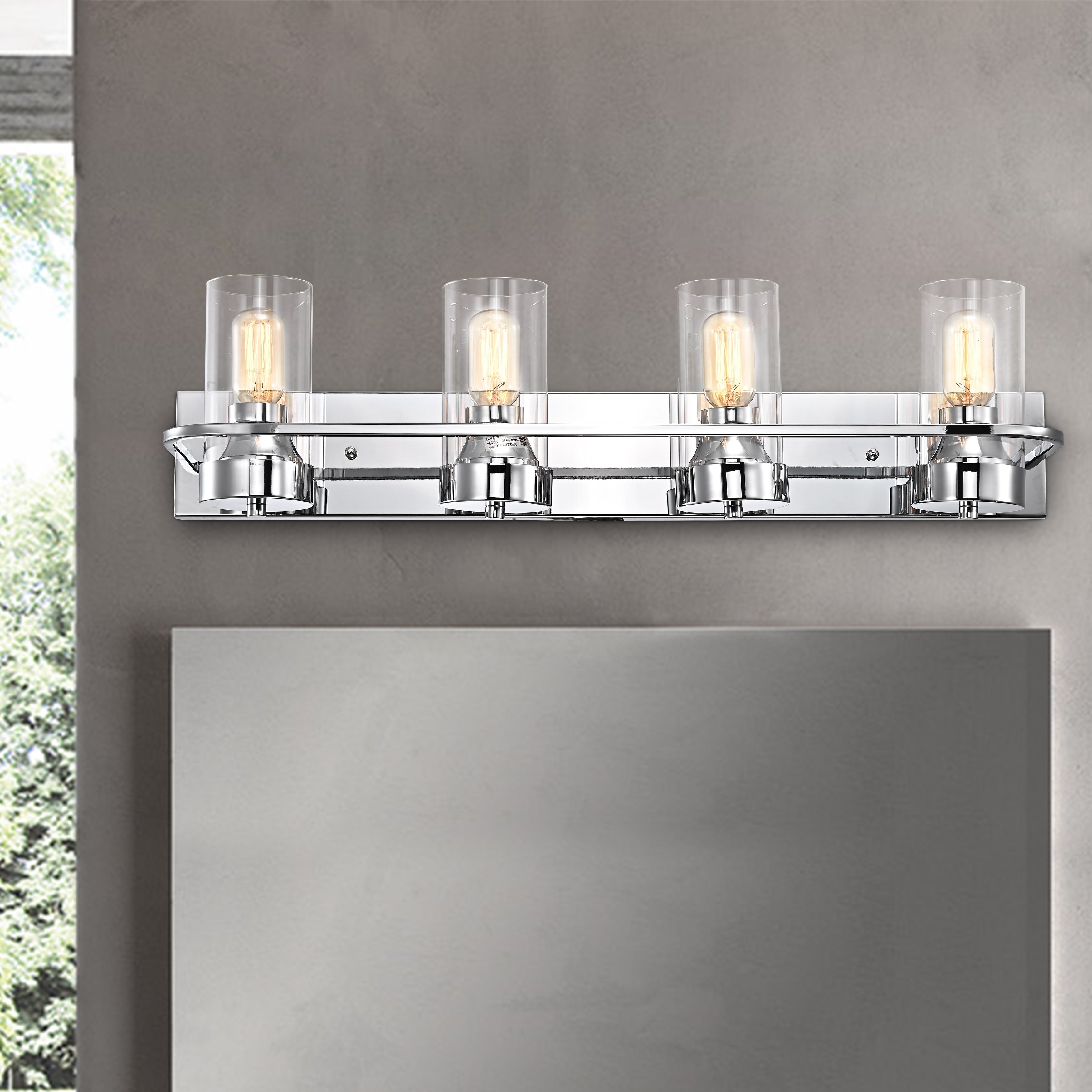 Copper Grove Loria 4 Light Chrome Bath Vanity Fixture