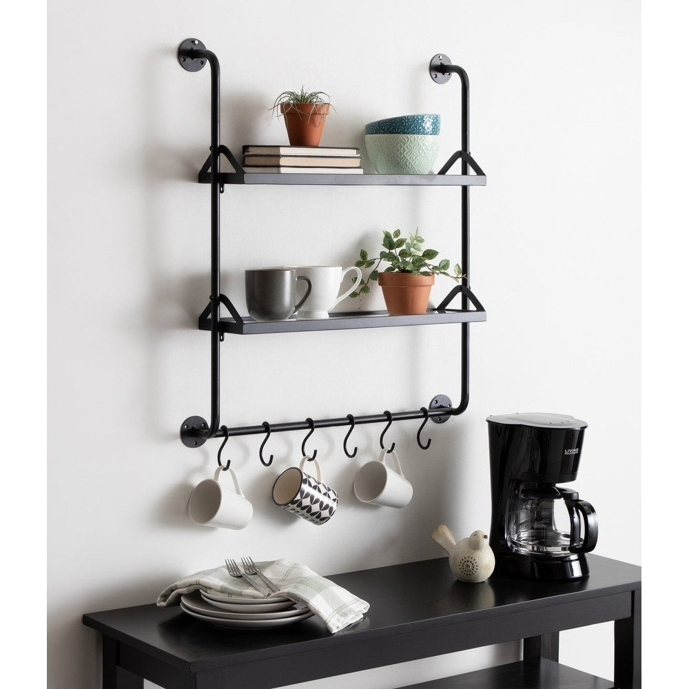 Copper Grove Mariguitar Metal Wall Shelf 26 X 31