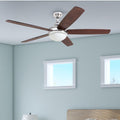 Copper Grove Mills 52 Inch Modern Chrome Ceiling Fan With Remote