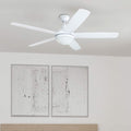 Copper Grove Mills 52 Inch Modern White Led Ceiling Fan With Remote