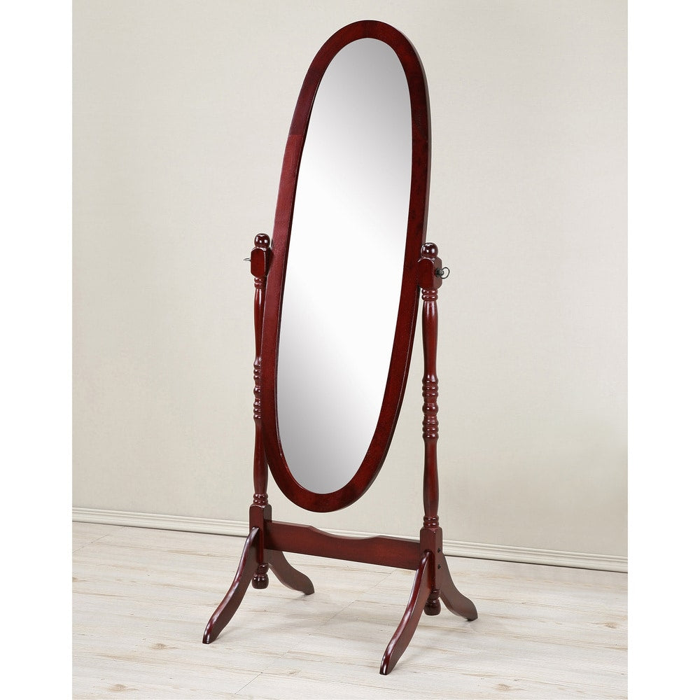 Copper Grove Monks Hood Traditional Queen Wooden Floor Cheval Mirror