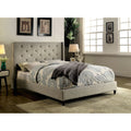 Copper Grove Muir Contemporary Tufted Linen Like Wingback Platform Bed