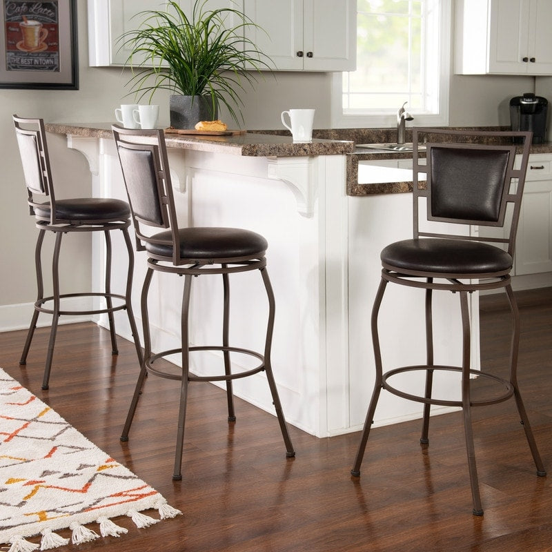 Copper Grove Nantucket Adjustable Bar Stools Set Of 3