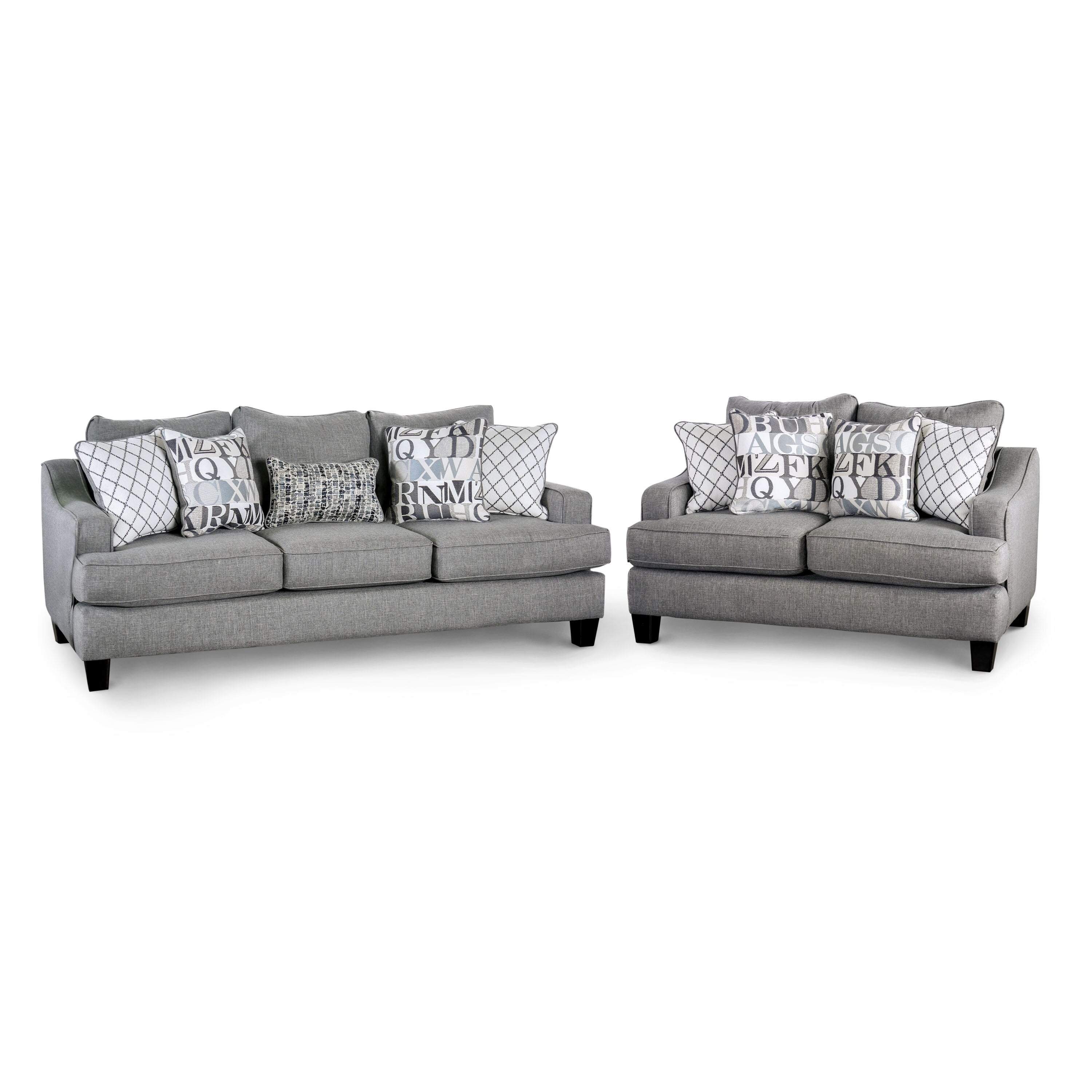 Copper Grove Ochamchire Blue Grey 2 Piece Living Room Set