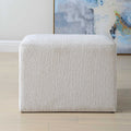 Copper Grove Off White Rectangular Ottoman Stool.