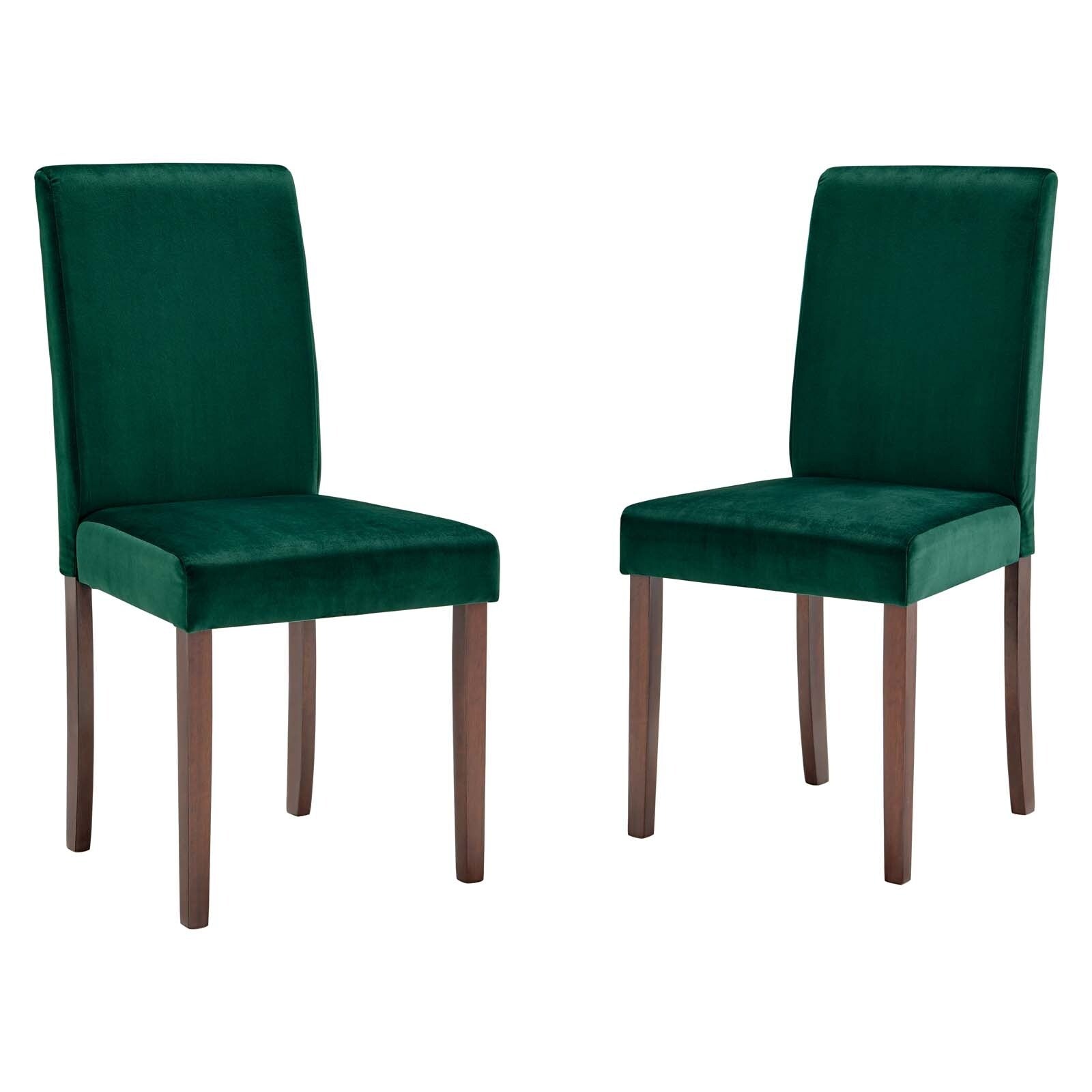 Copper Grove Piskent Velvet Upholstered Armless Dining Chairs Set Of 2