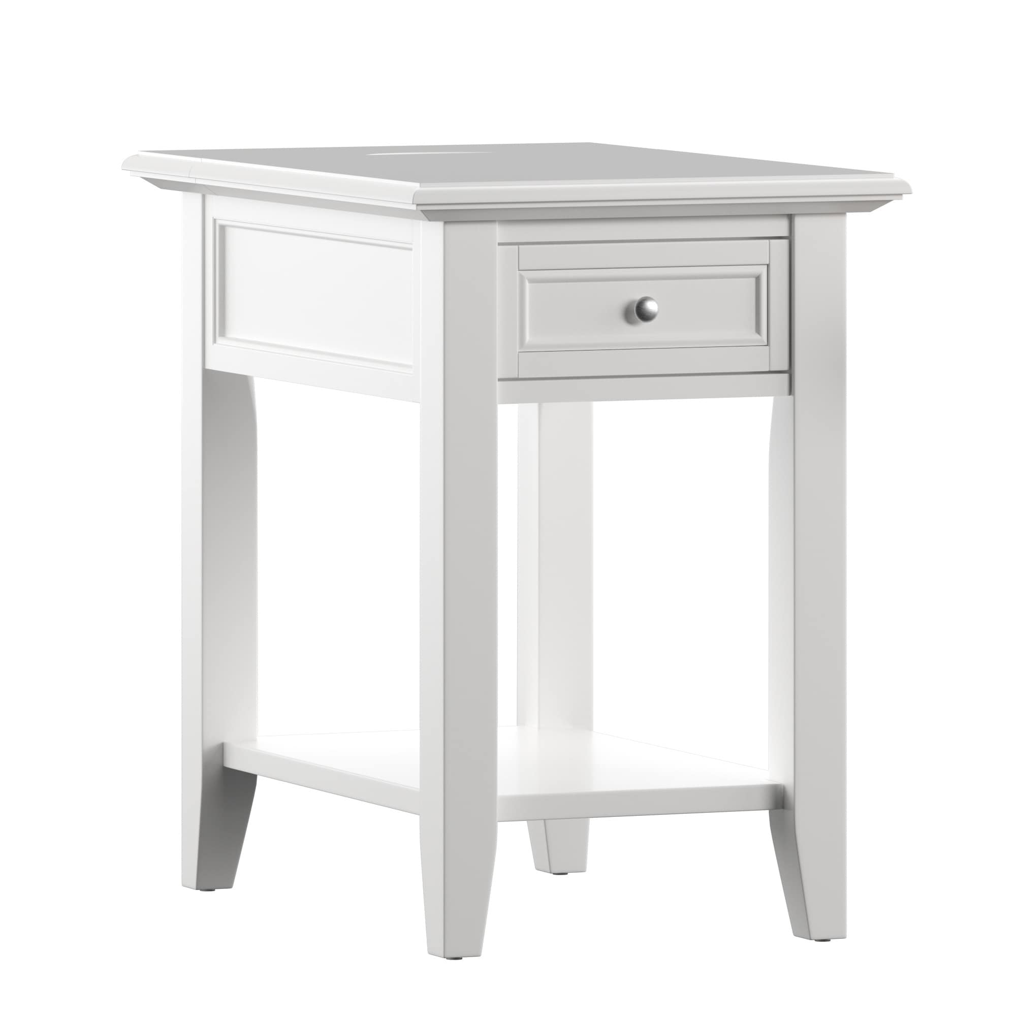 Copper Grove Poppy 1 Drawer Side Table With Charging Station