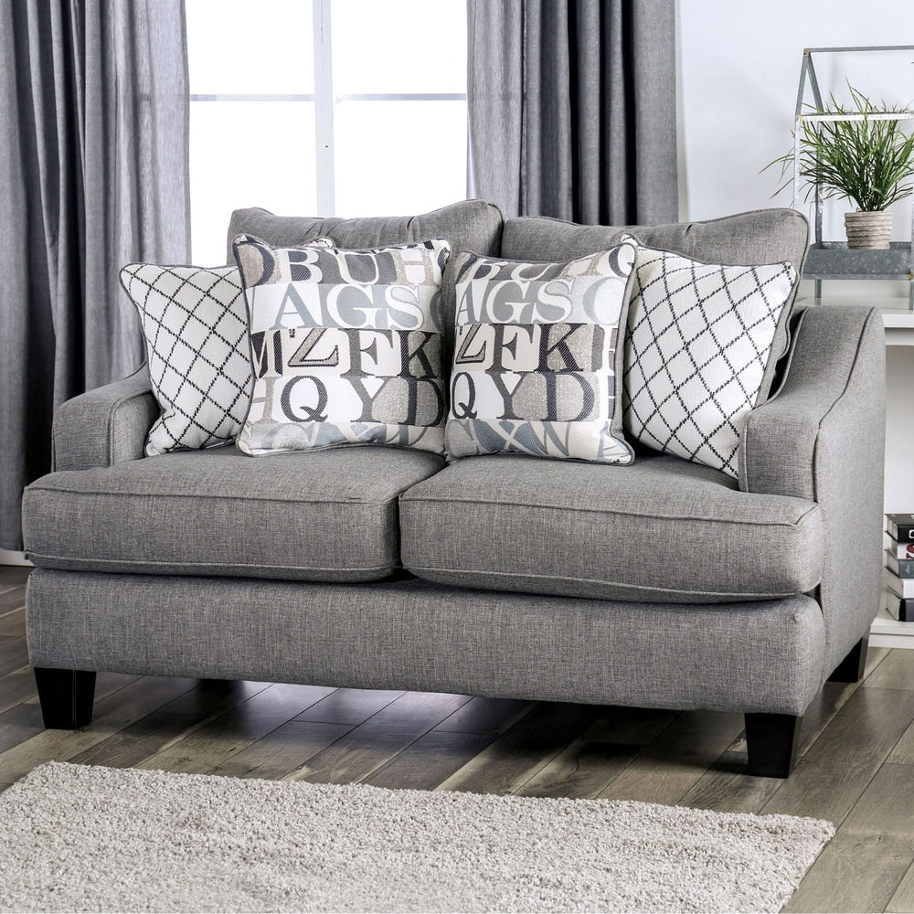 Copper Grove Qvareli Blue Grey Loveseat