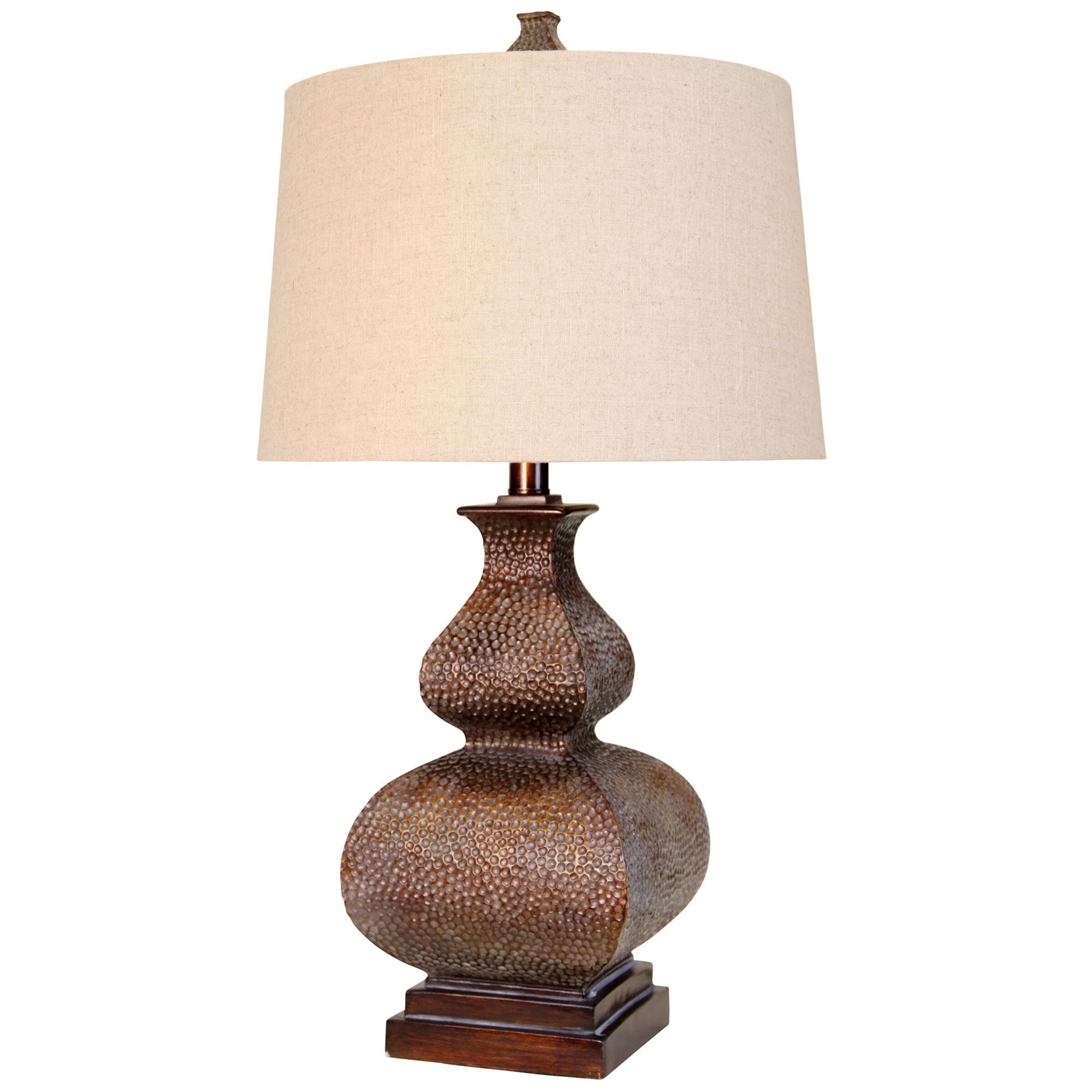 Copper Grove Rennes Transitional Golden White Wash Table Lamp