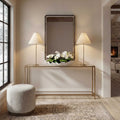 Copper Grove Rounded Edge Suspended Mirror